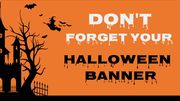 Printed Halloween banners for your special event