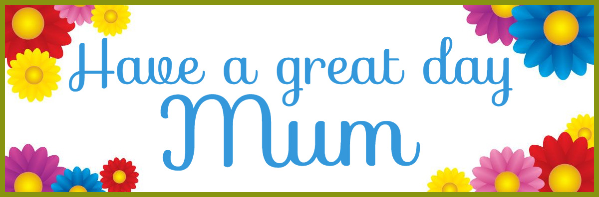 mothers day printed banner template