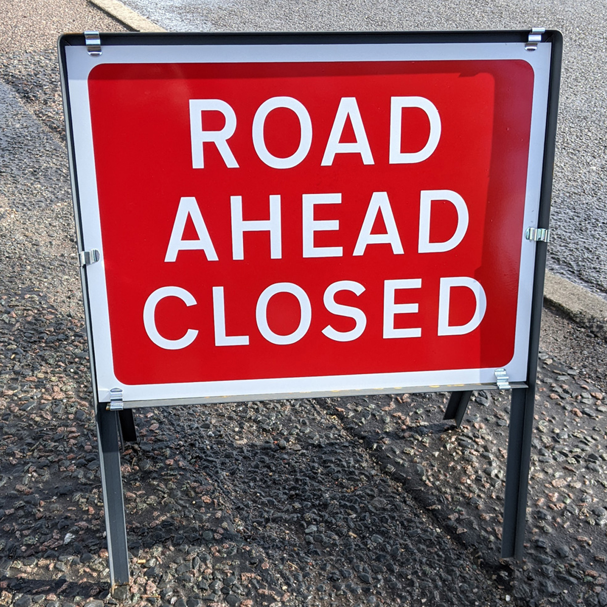 road closed signage