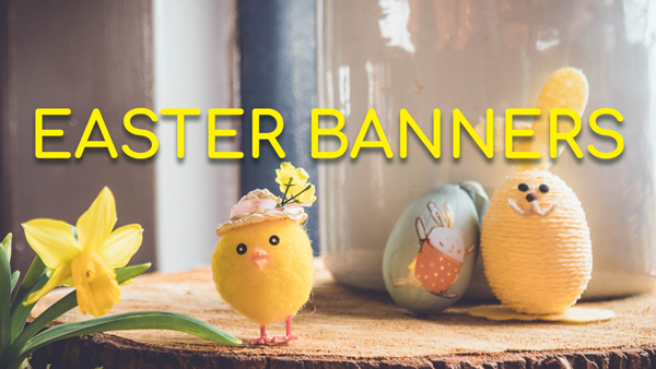 Easter banners for your Easter event!