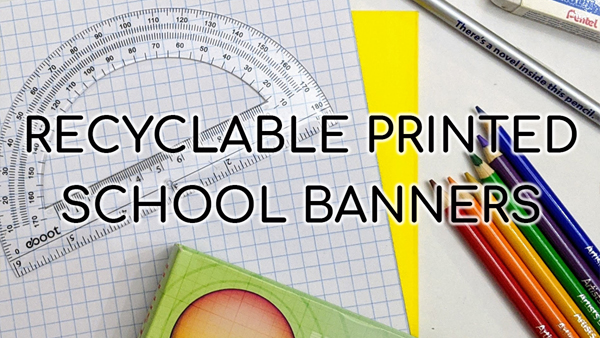 Printed School Banners from only £34 including delivery